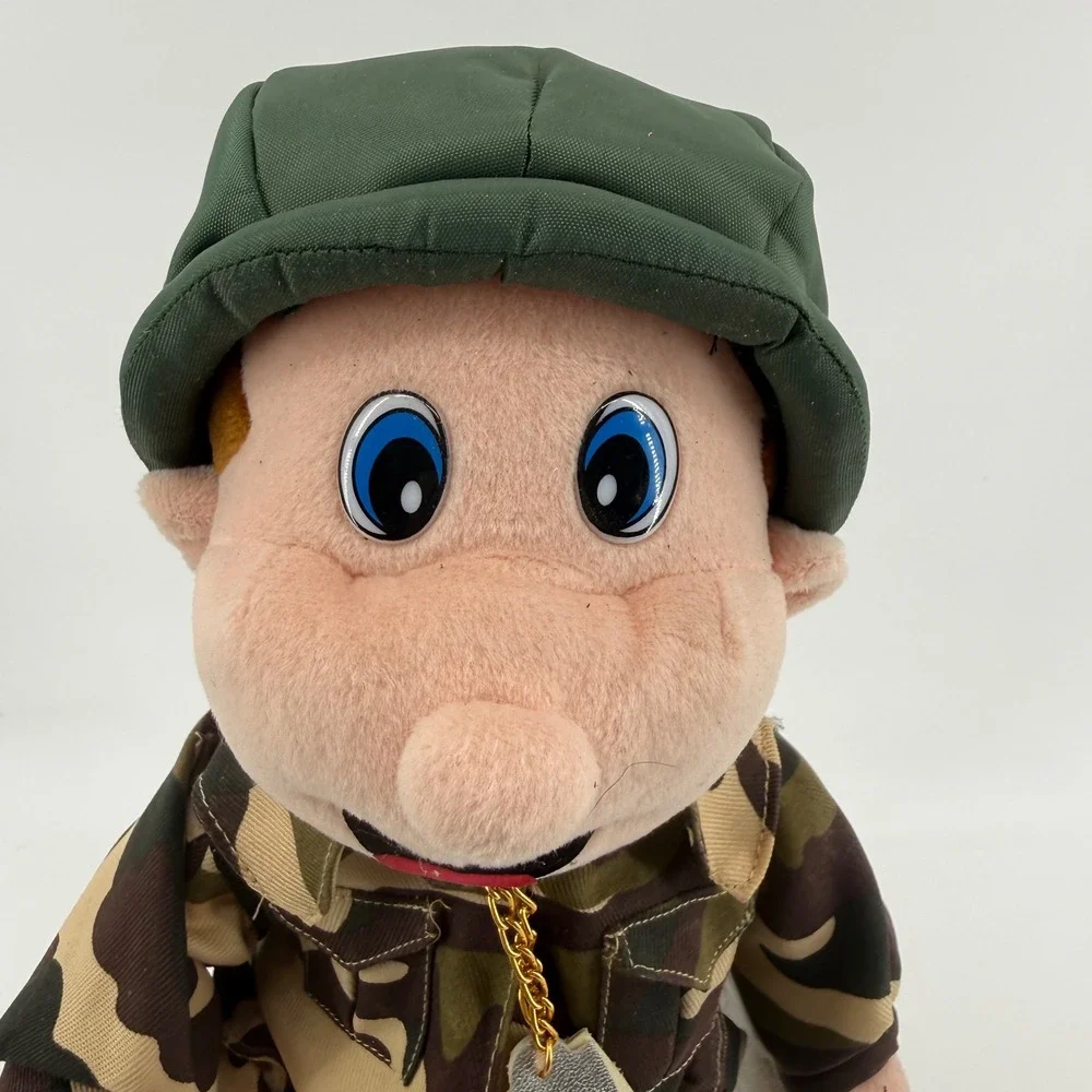 Beverly Hills Teddy Bear Co Animated Soldier Plush We Will Rock You Camo 15 inch
